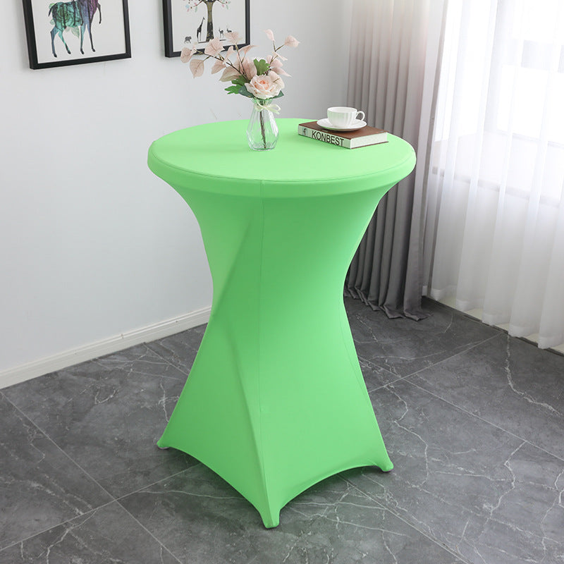30 x 43" Spandex Cocktail Table Cover, Custom Printed Table Cover With Leg