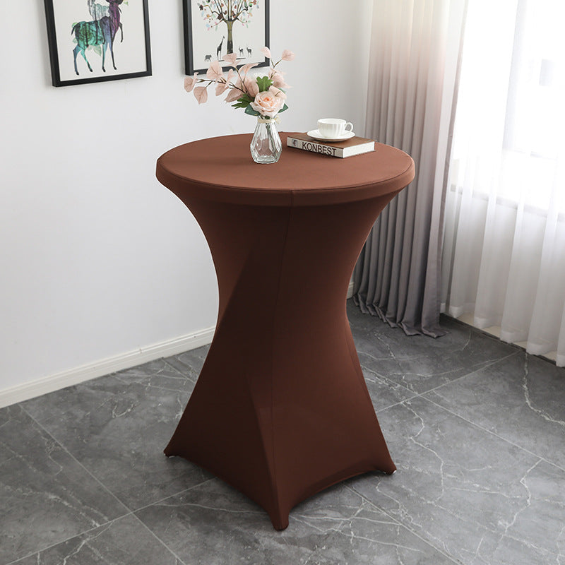 30 x 43" Spandex Cocktail Table Cover, Custom Printed Table Cover With Leg