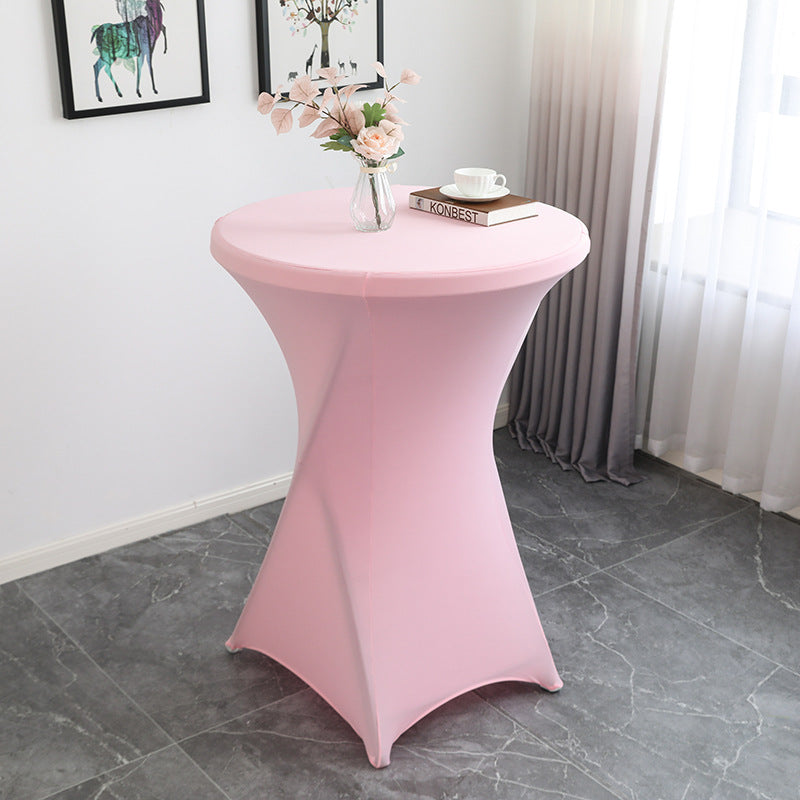 30 x 43" Spandex Cocktail Table Cover, Custom Printed Table Cover With Leg