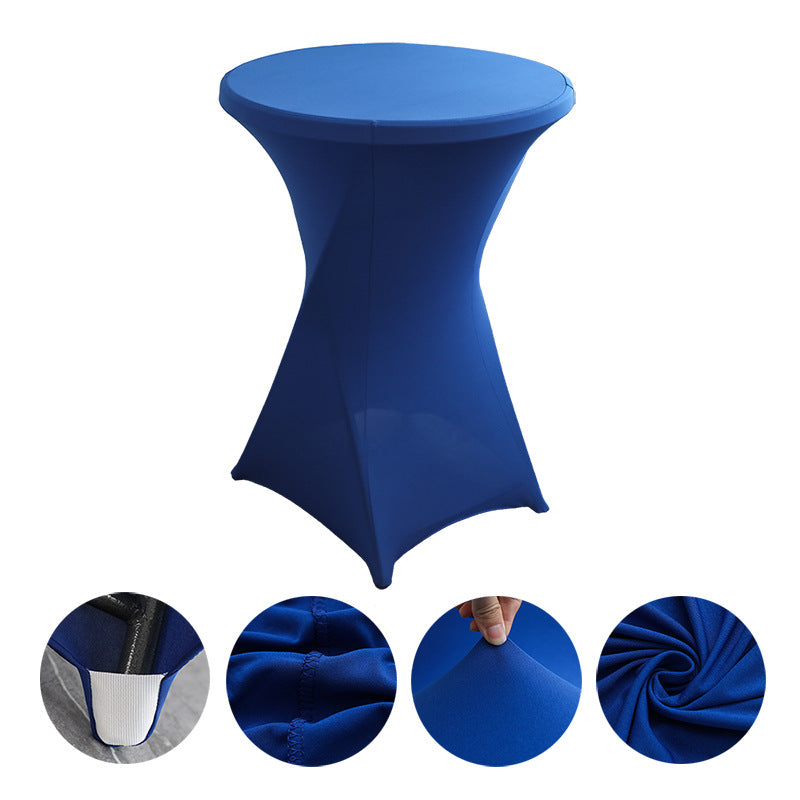 30 x 43" Spandex Cocktail Table Cover, Custom Printed Table Cover With Leg