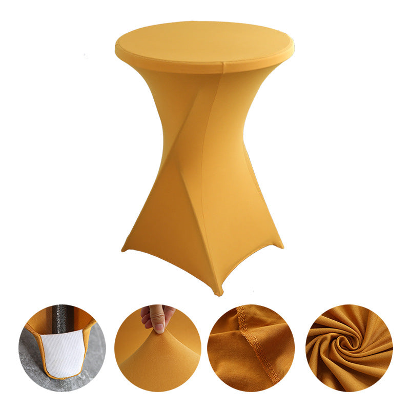 30 x 43" Spandex Cocktail Table Cover, Custom Printed Table Cover With Leg
