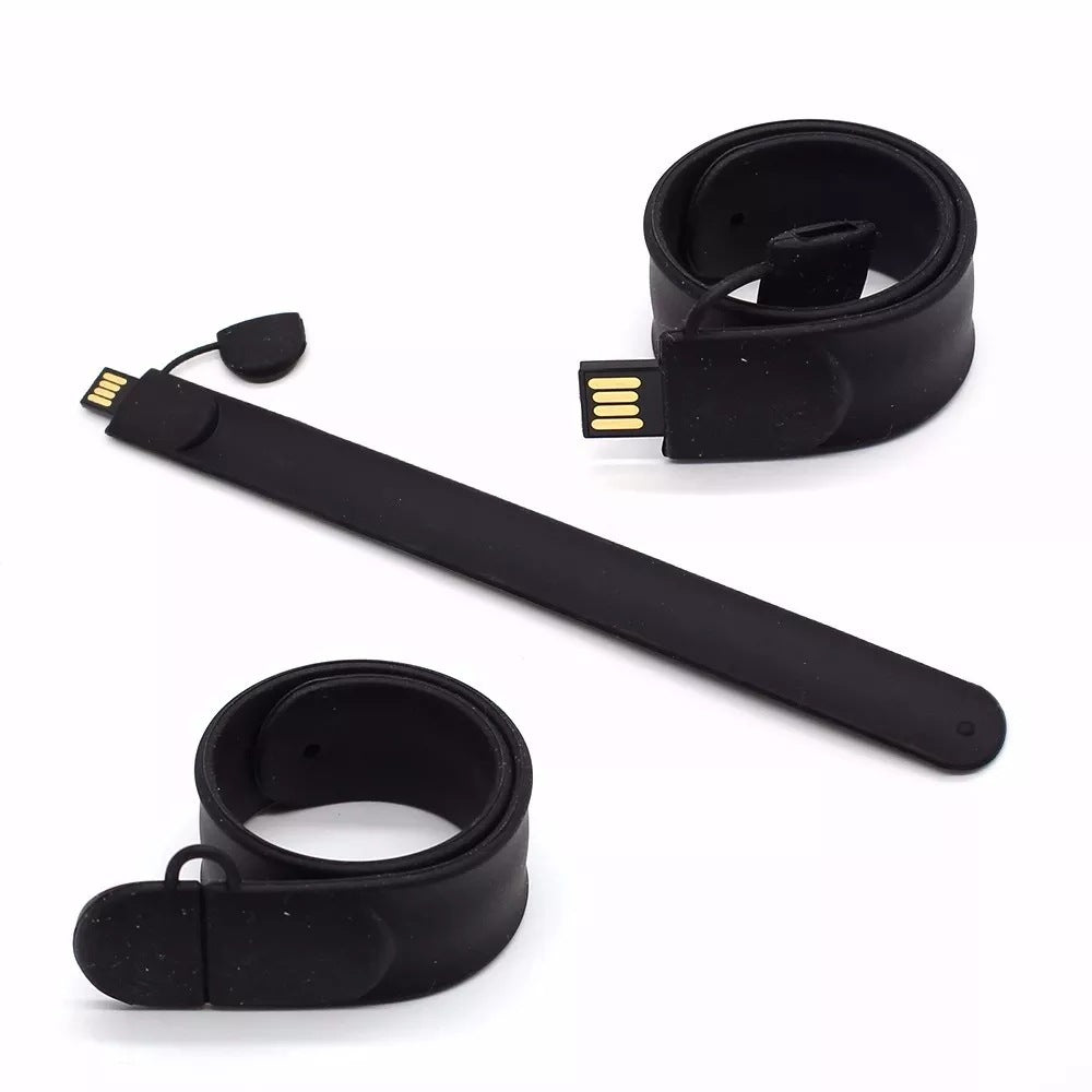 Slap Bracelet Silicone Wristband USB Flash Drive Bracelet 16 GB