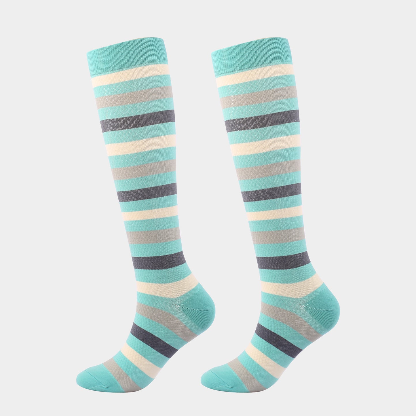 Full Printing Compression Socks Knee High Nurse Pregnant Running Medical and Travel Athletic
