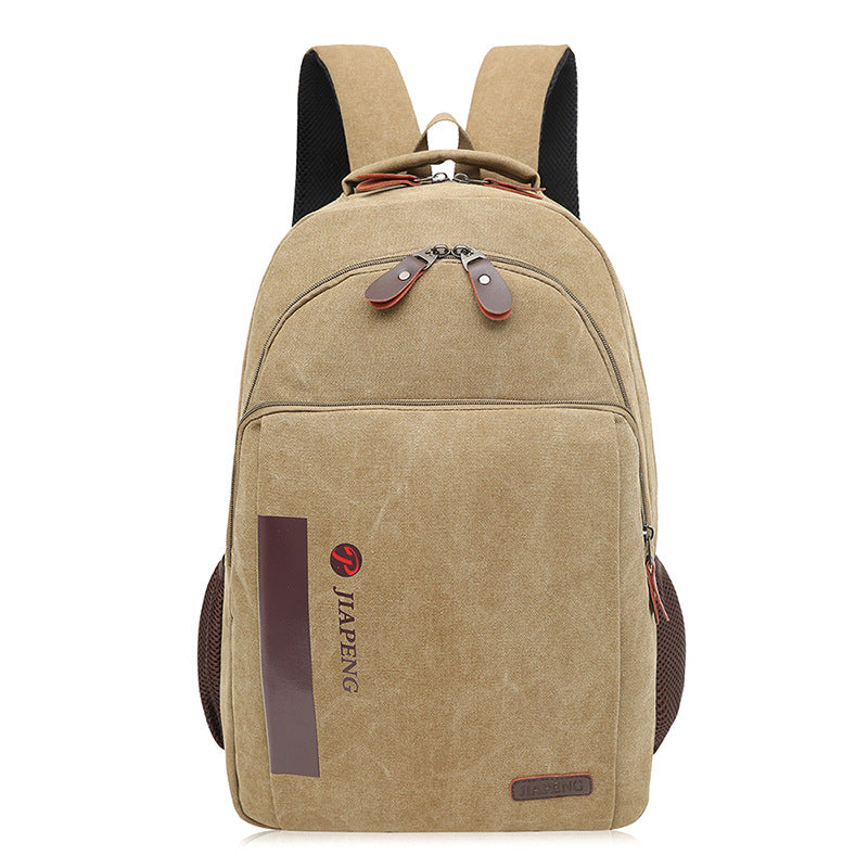 Canvas Backpack Large Capacity Computer Bag Casual Bag Student Schoolbag