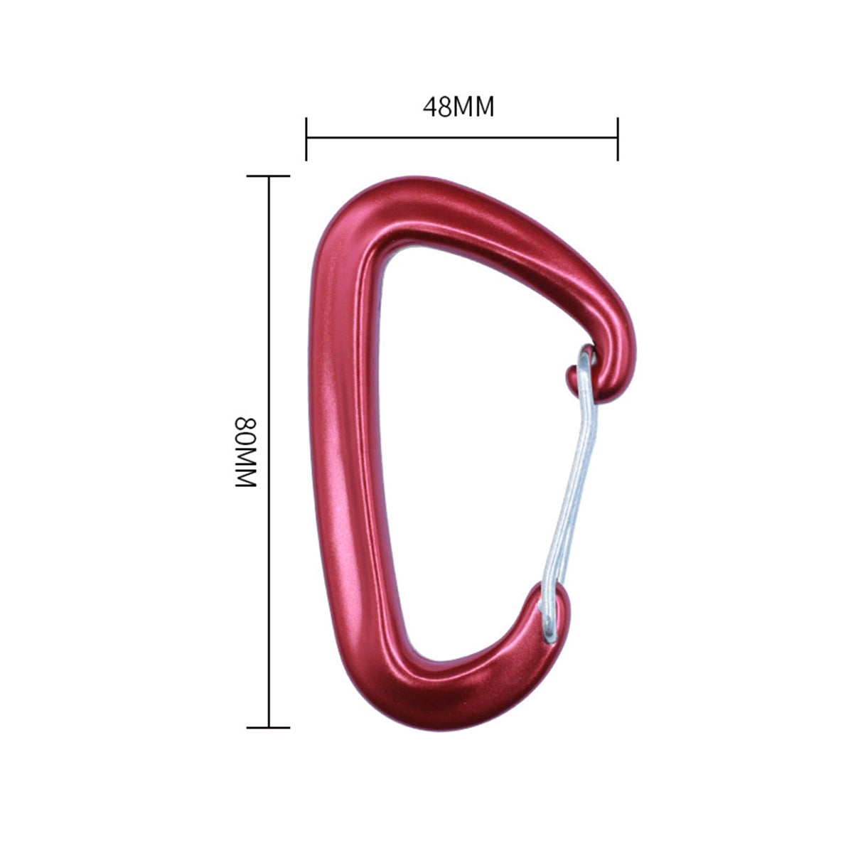 Aviation Aluminum D-Shape Mountaineering Buckle Mountaineering Buckle Aluminium Alloy Carabiner