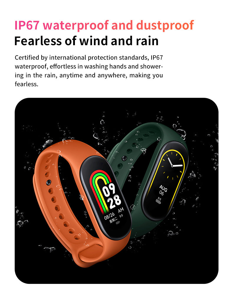 USB Charger Intelligent Wristband Heart Rate Blood Pressure Health Monitoring Smart Bracelet
