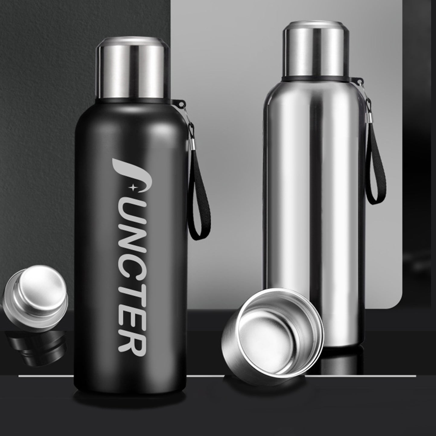 50OZ Stainless Steel Vacuum Insulated Water Bottle W/Cup