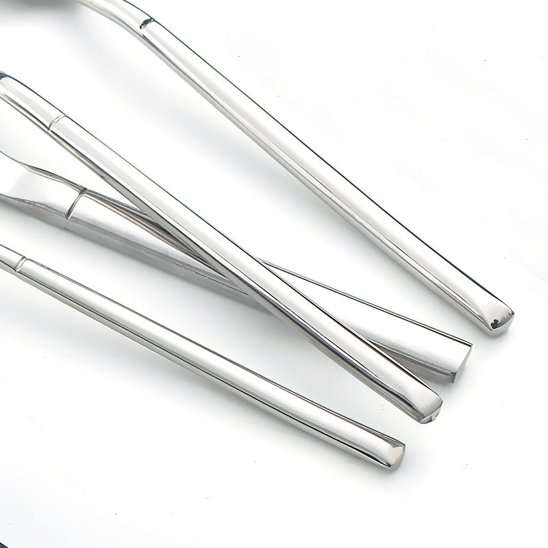 5-Piece Silverware Set Luxury Cutlery Set Knife Fork Spoon