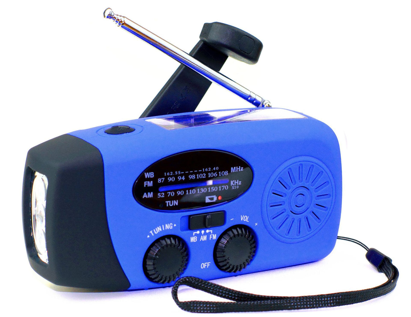 2000 mAh AM/FM NOAA Radio w/Cellphone Charger & Flashlight