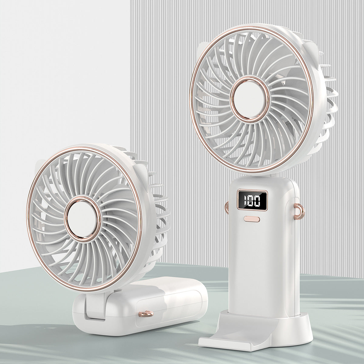 Mini Handheld Fan W/5 Speed Adjustable Fan