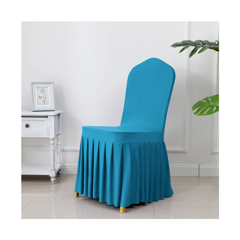 Pleat Shape Banquet Chair Cover Stretch Spandex Chair Cover Slipcover