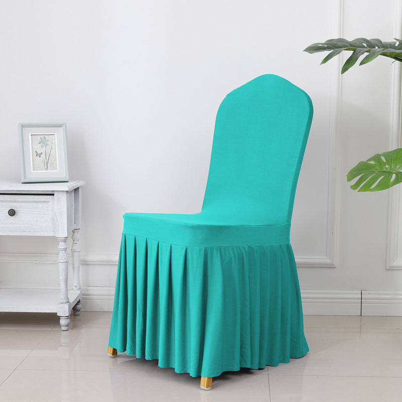 Pleat Shape Banquet Chair Cover Stretch Spandex Chair Cover Slipcover