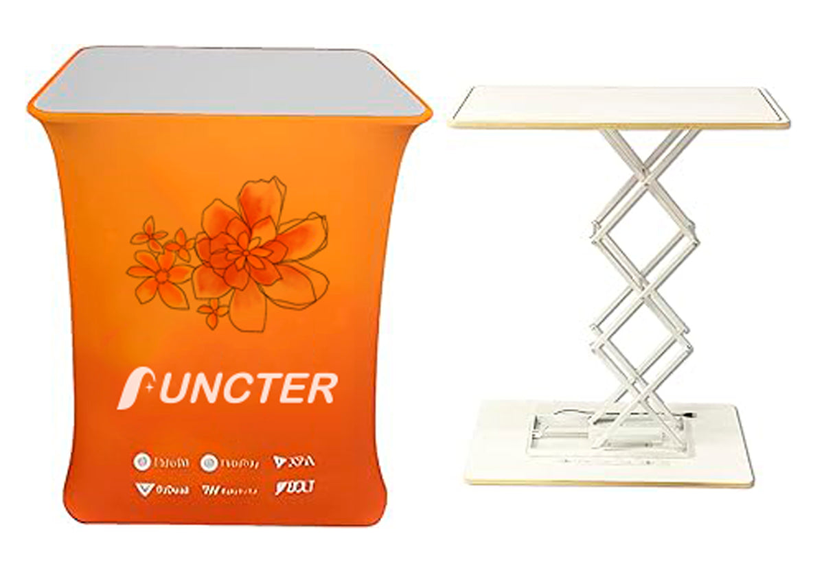 Rectangle Collapsible Portable Trade show Podium Table Display Exhibition Counter Stand Booth Fair