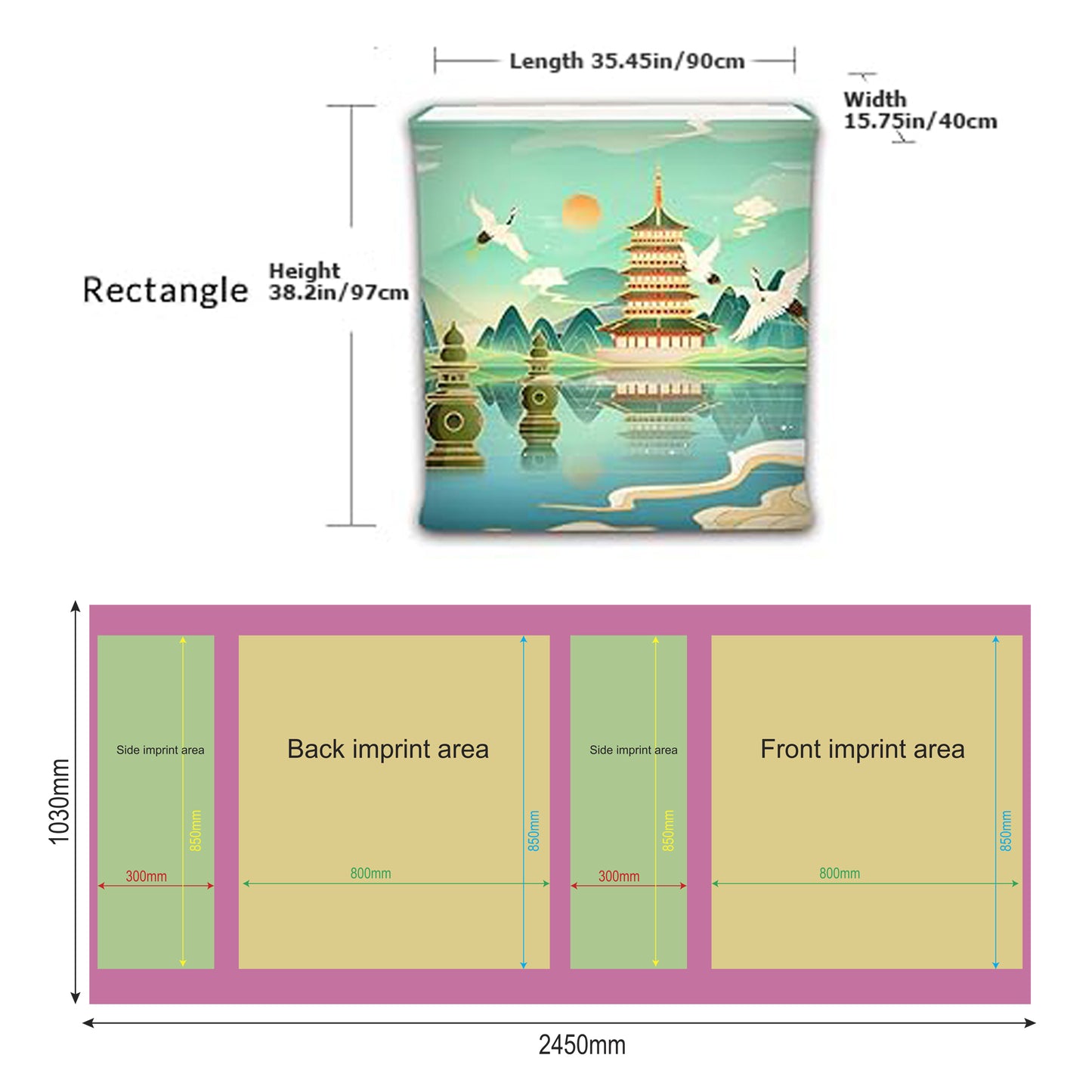 Rectangle Collapsible Portable Trade show Podium Table Exhibition Counter Stand Booth W/ Light Beads