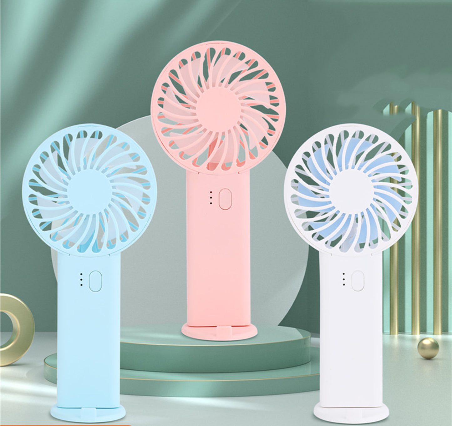 Mini Handheld Fan Battery Operated Small Personal Portable Speed Adjustable USB Rechargeable Fan