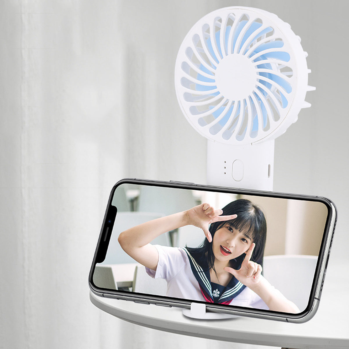 Mini Handheld Fan Battery Operated Small Personal Portable Speed Adjustable USB Rechargeable Fan