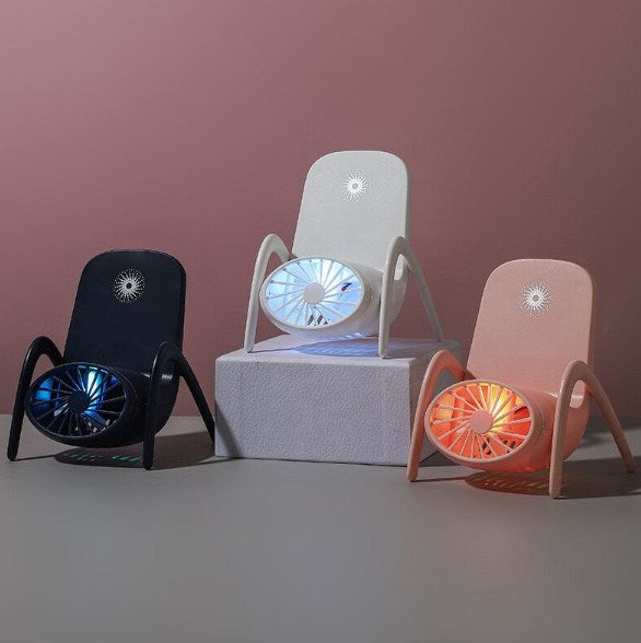 Mini Handheld Fan Rechargeable Portable Small Fan Desk Fan 3 Levels Wind Speed