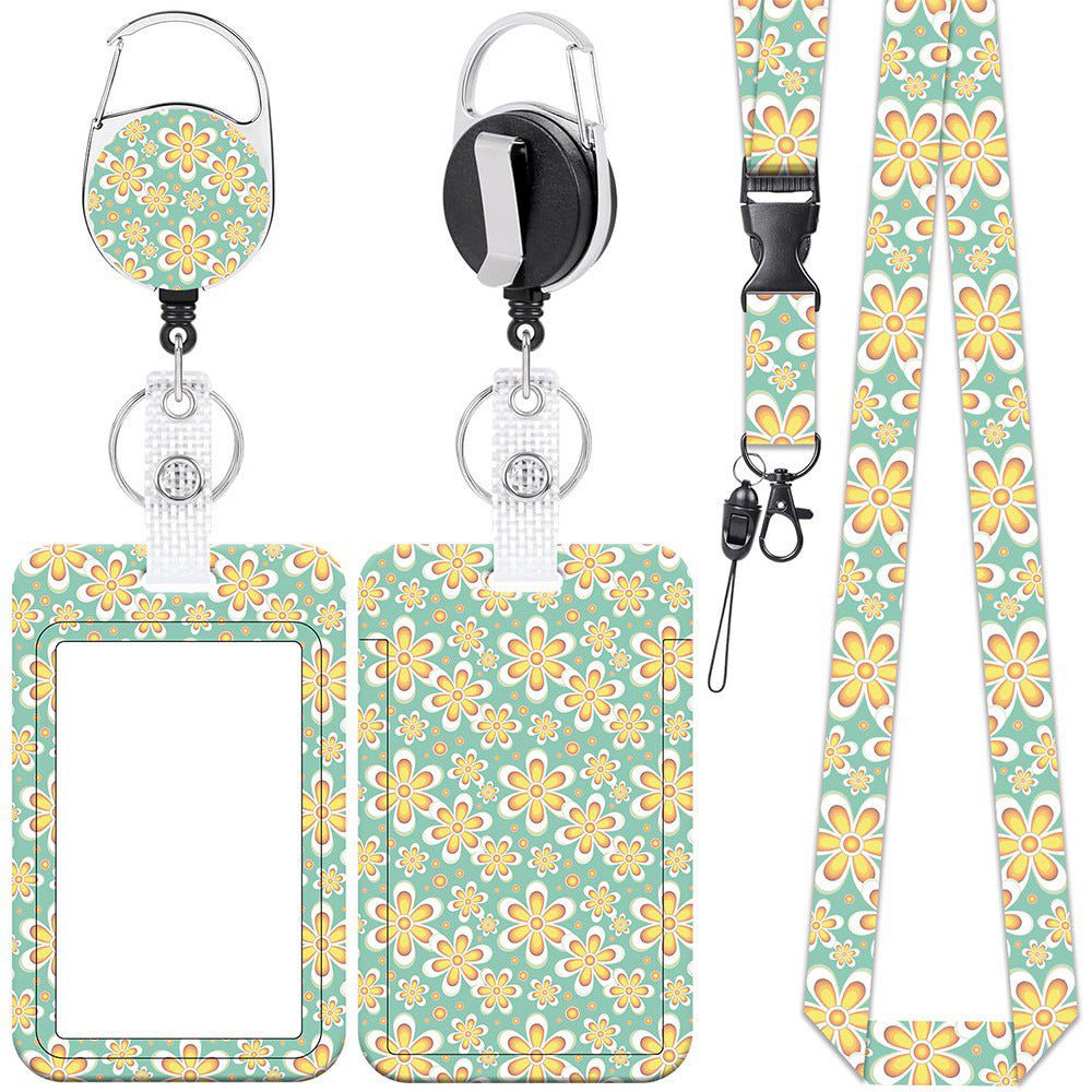 Plastic Badge Holder With Retractable Lanyard