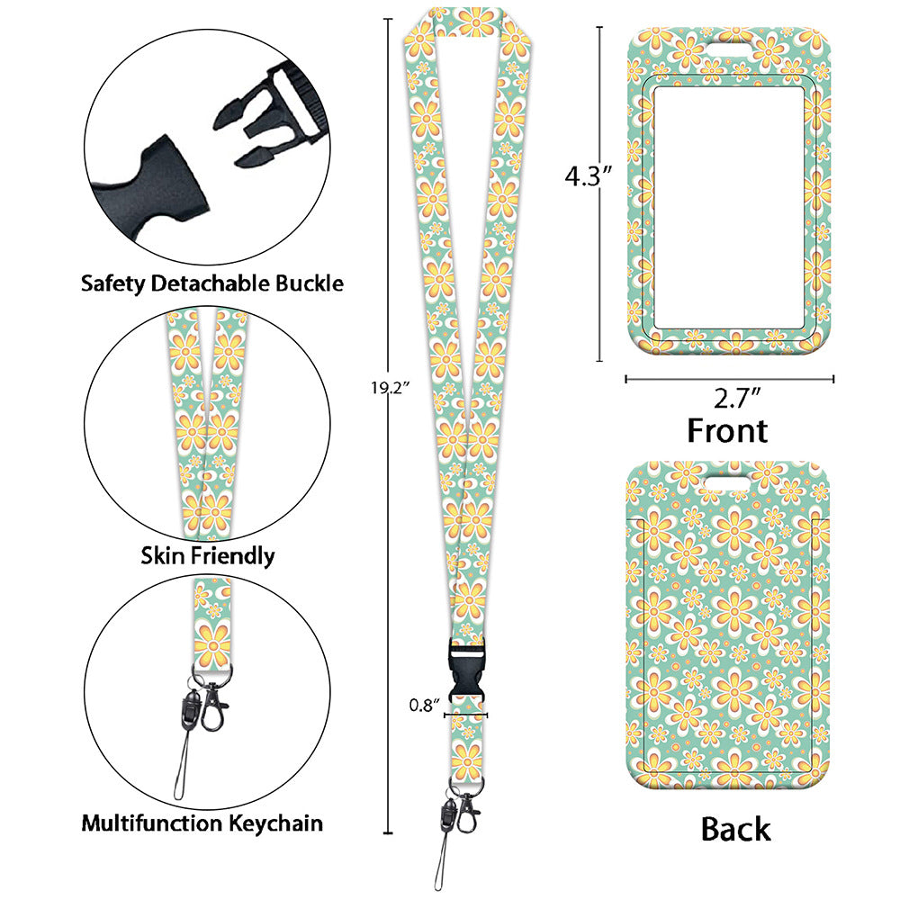 Plastic Badge Holder With Retractable Lanyard