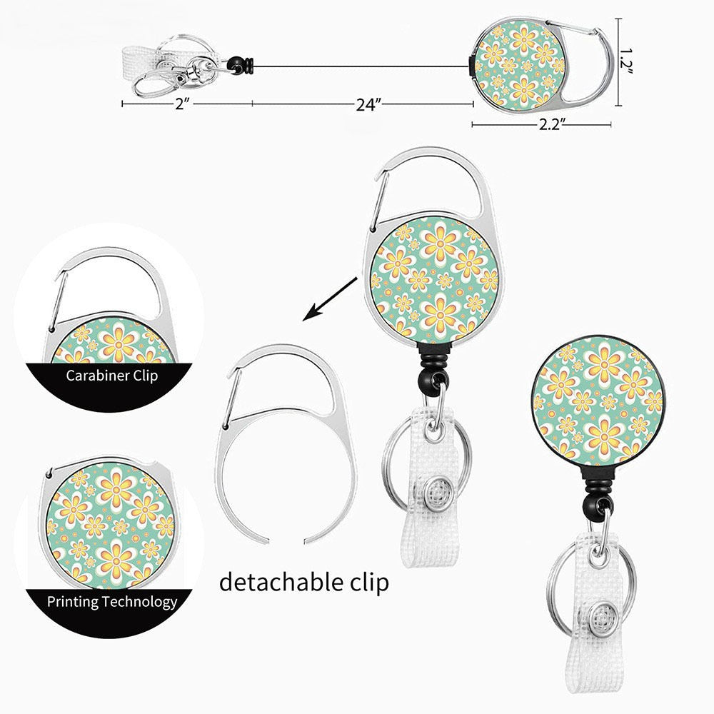 Plastic Badge Holder With Retractable Lanyard