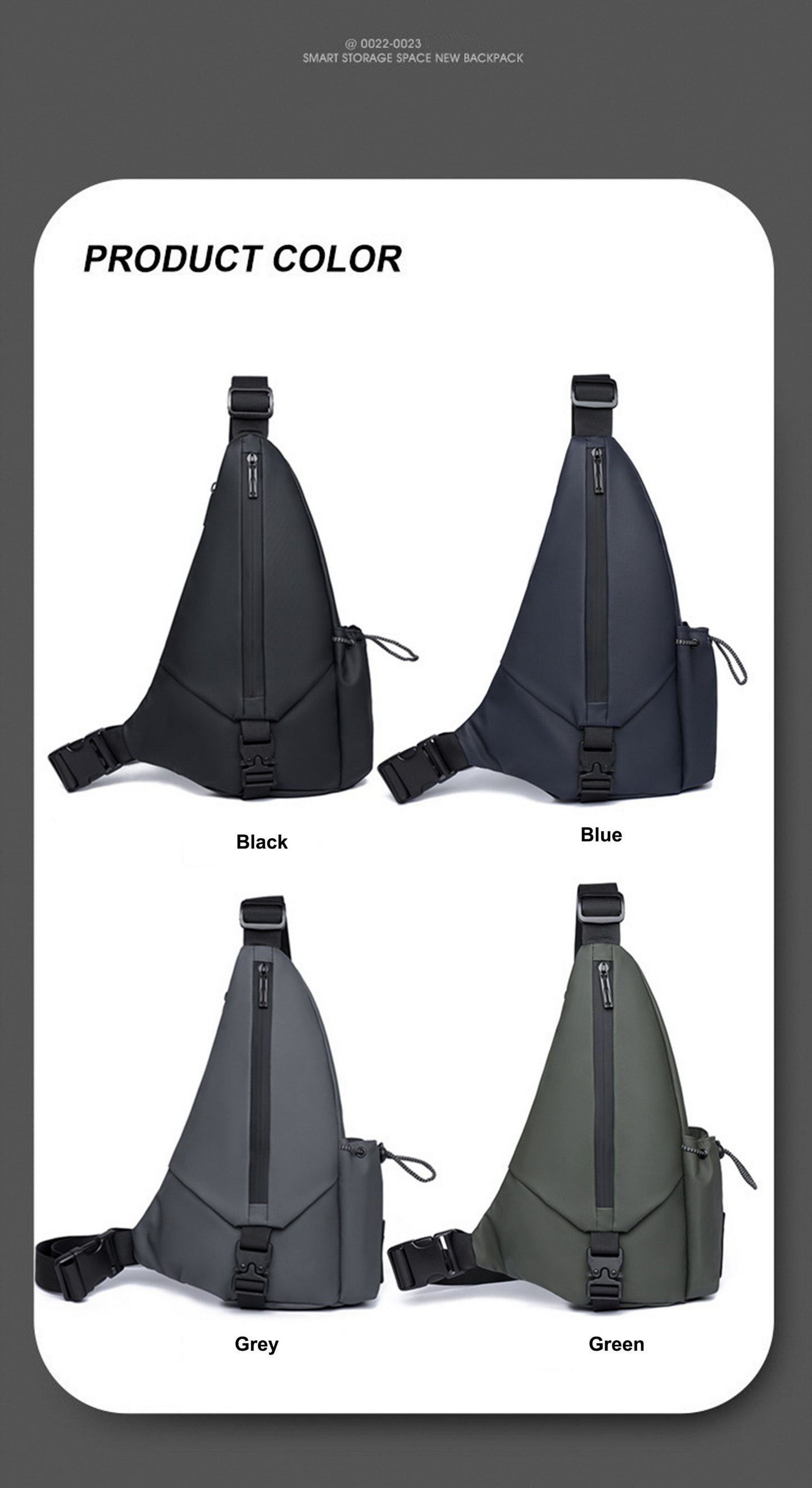 Crossbody Sling Backpack Chest Bag