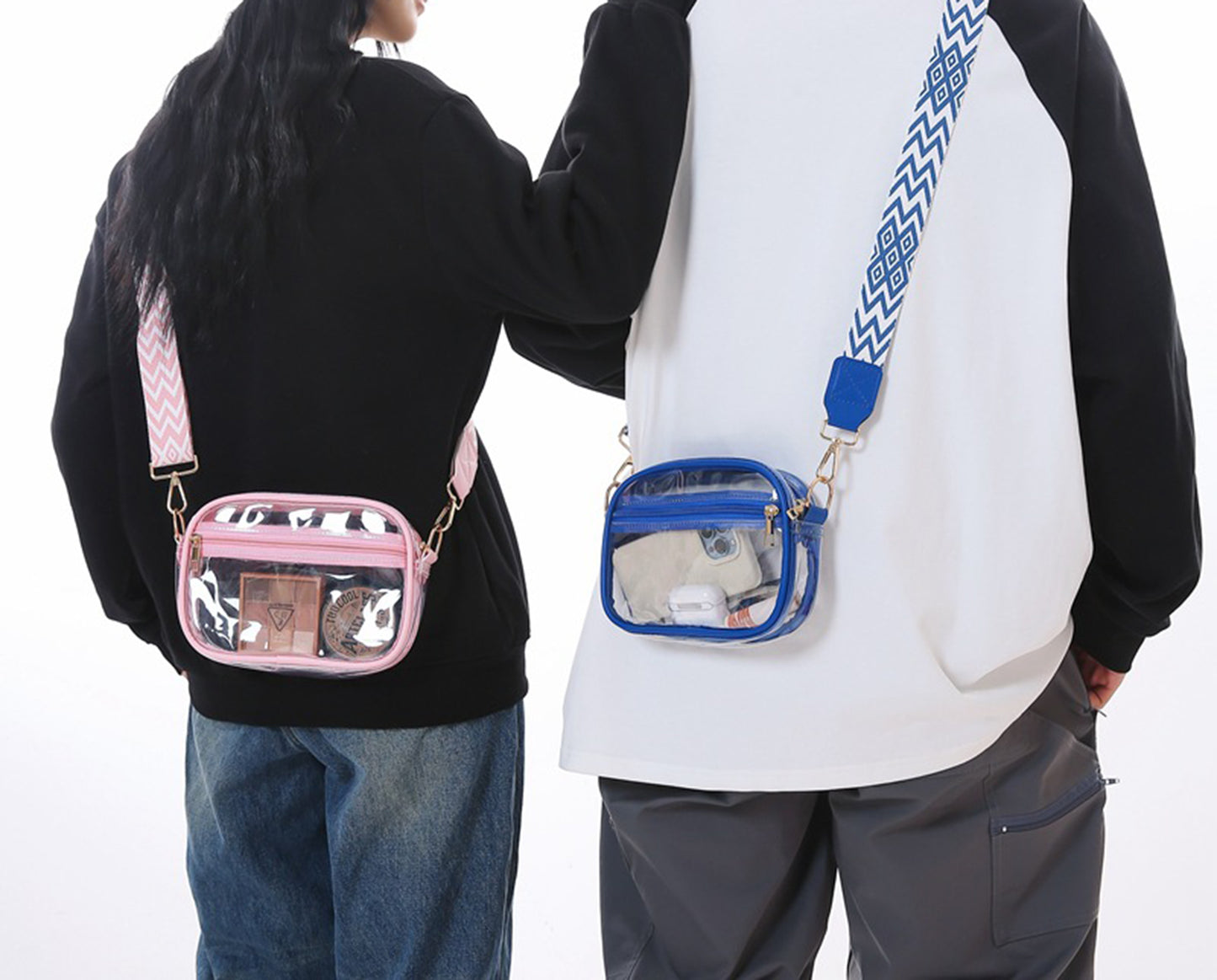 Transparent PVC Fashion Crossbody Bags