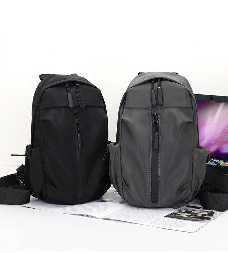 Sling Crossbody Backpack With USB Charger Chest Bag
