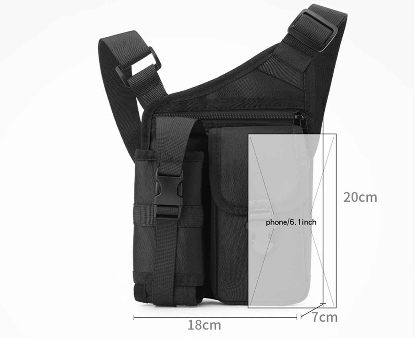 Shoulder Crossbody Bag Camping Hiking Outdoor Gear Tactical Pouch Bag