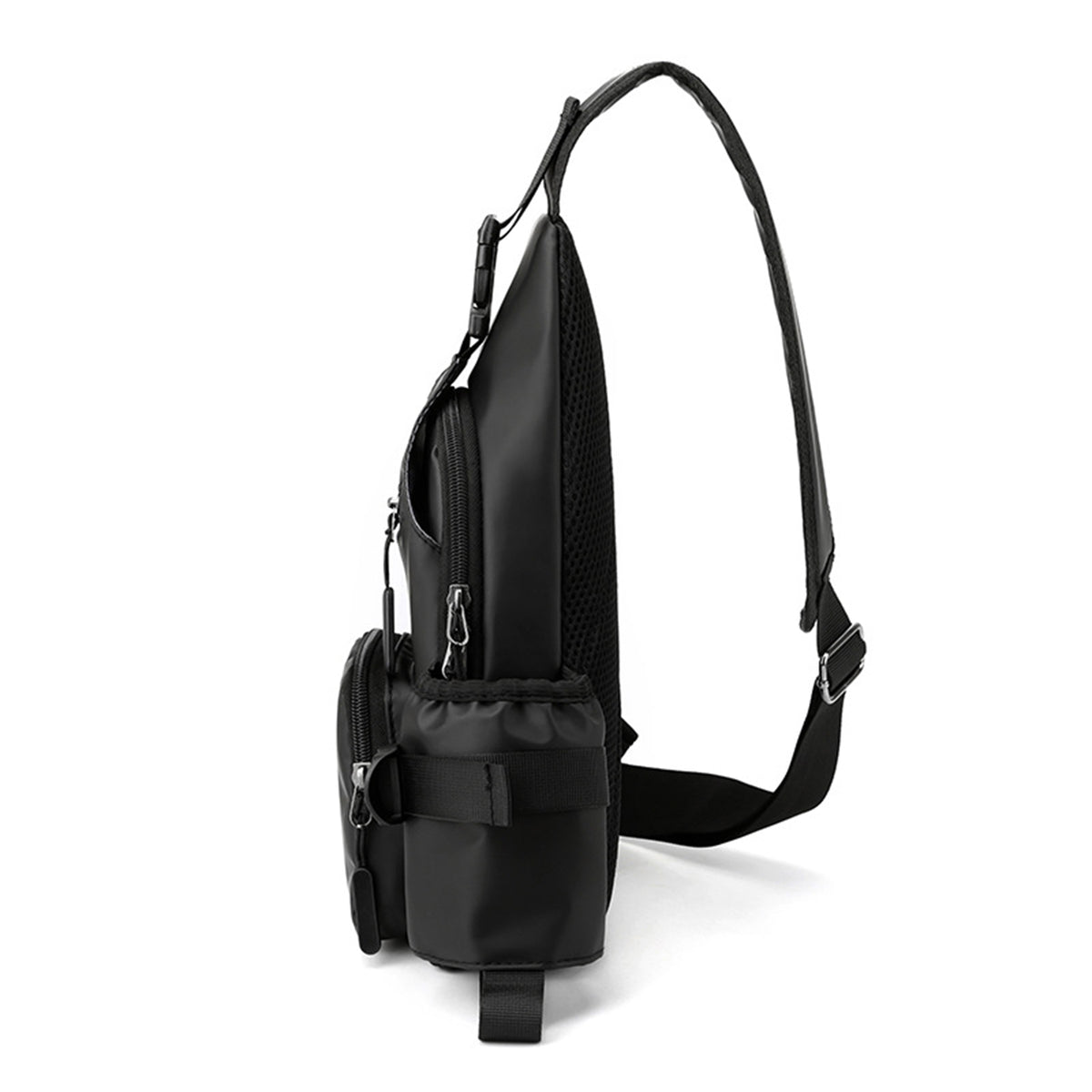 Crossbody Bag Chest Bag With Water Bottle Holder