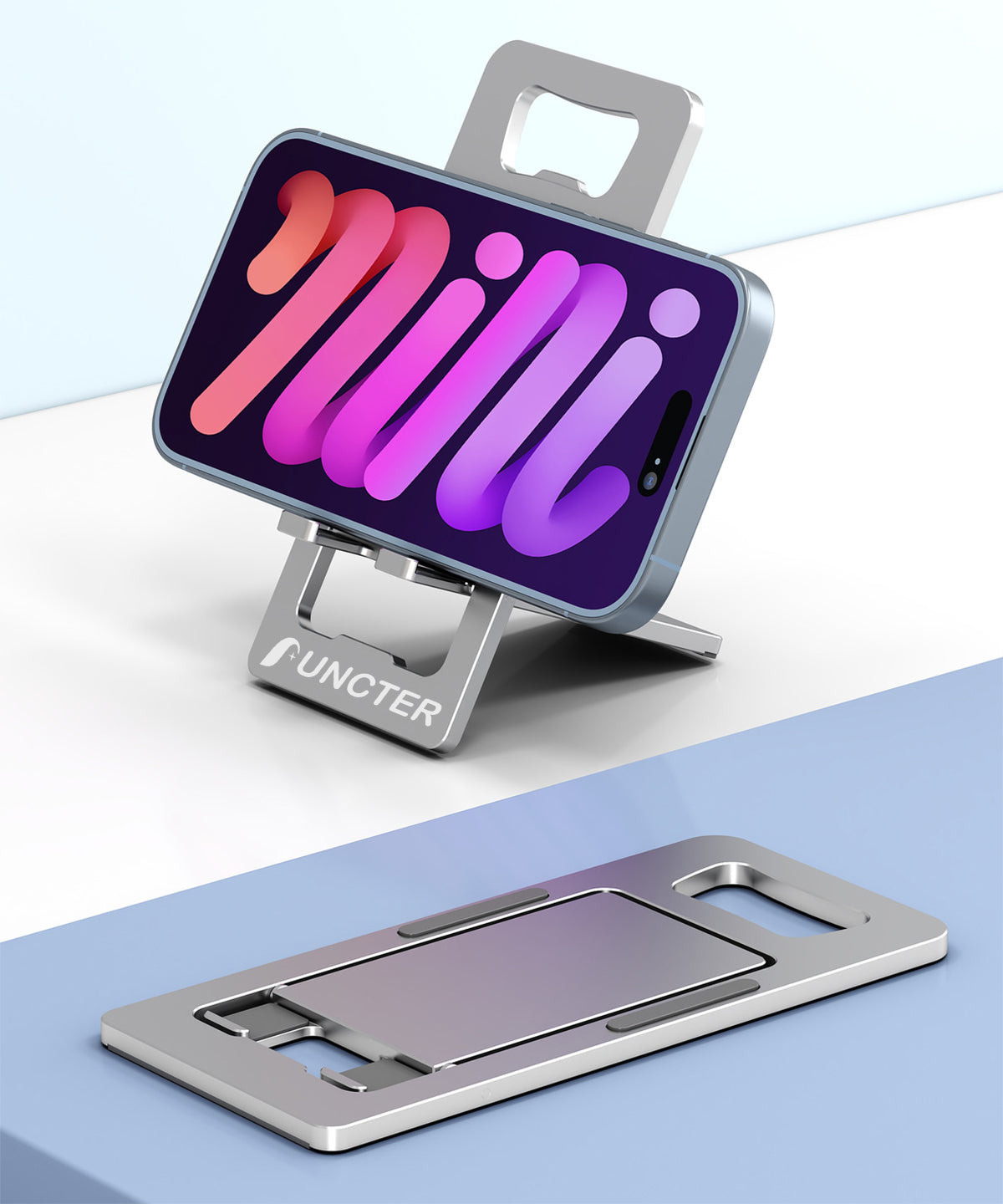 Portable Card Shape Aluminum Alloy Bottle Opener Phone Stand Phone Holder