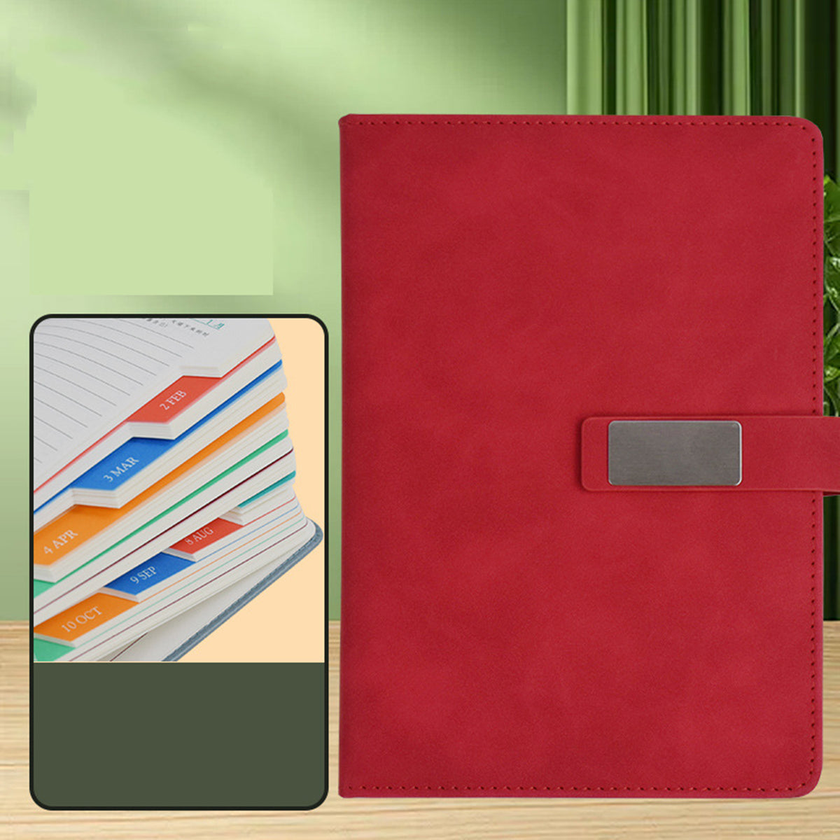 2026 Planner A5 Notepad PU Leather & Pen Gift Box Set