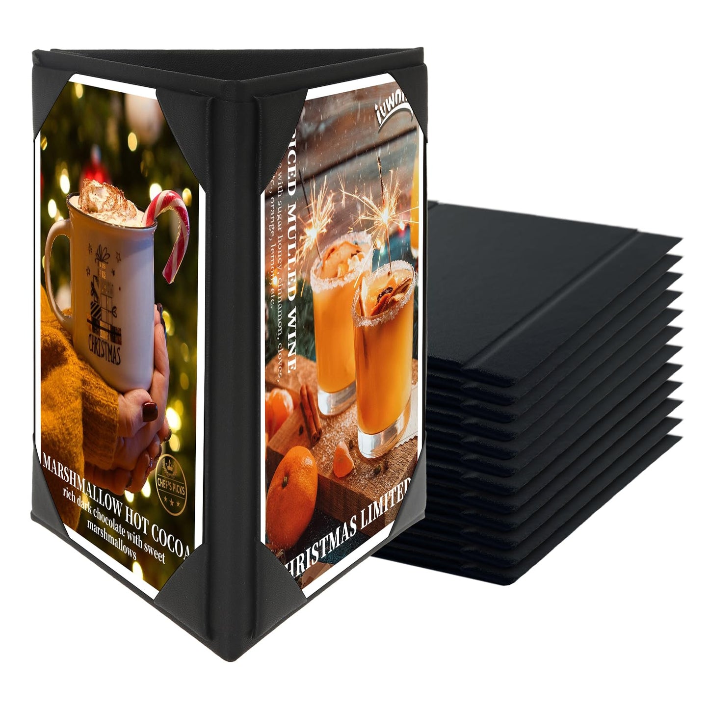 4 x 6" 3 Sides Dinner Menu Cover