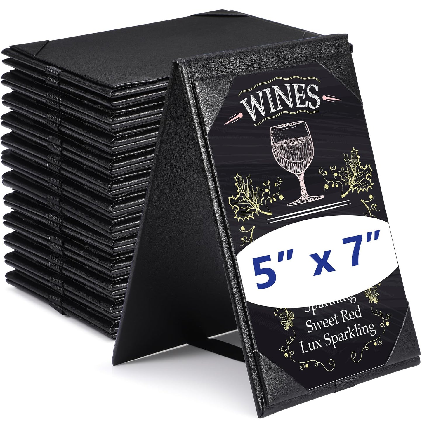 5 x 7" 2 Views Dinner Menu Cover Table Tent
