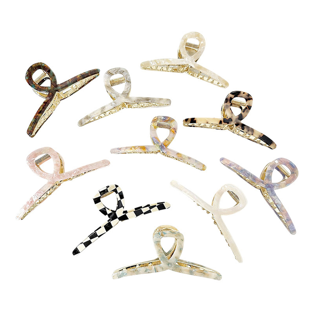 Big Metal Butterfly Claw Hair Clips for Women