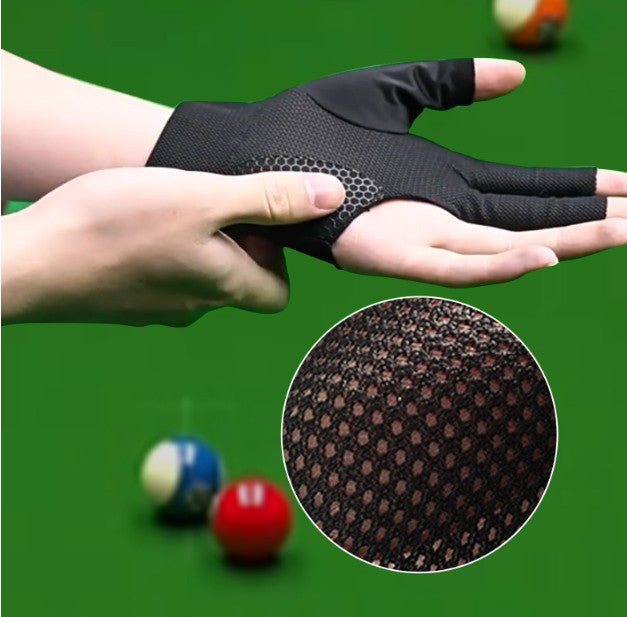 Billiards Glove 3 Finger Pool Glove for Left/Right Hand