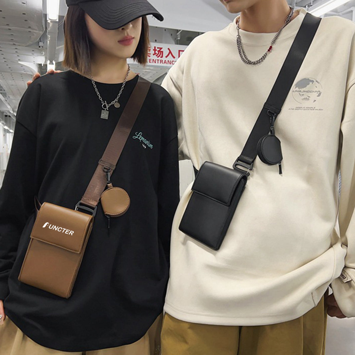 PU Crossbody Cell Phone Purse Crossbody Bags For Women/Men