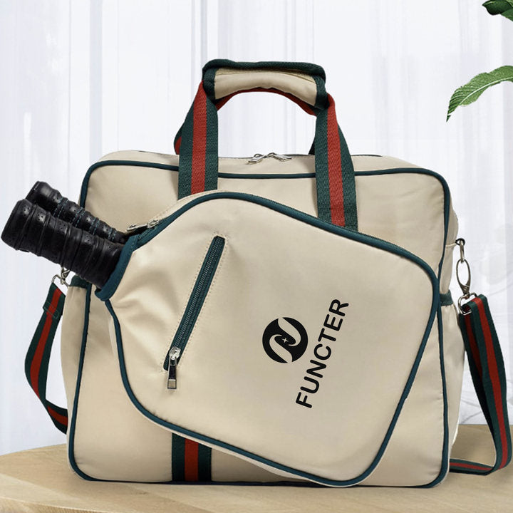 Large Capacity Sports Crossbody Gym Bag W/ Pickleball Cover