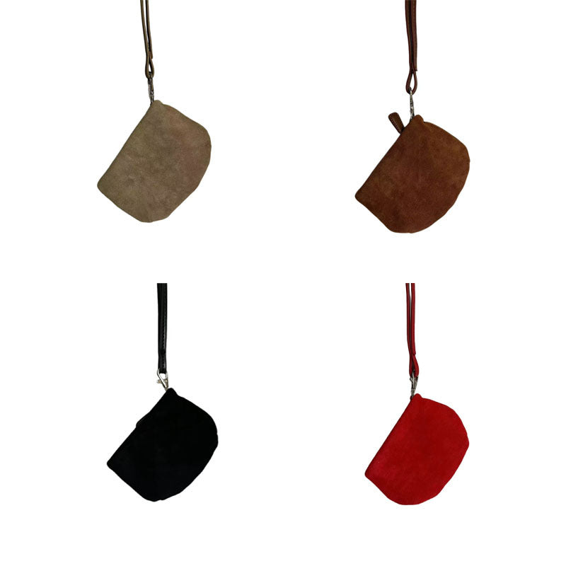 Casual Mini Suede Minimalist Wallet Wristlet Purse