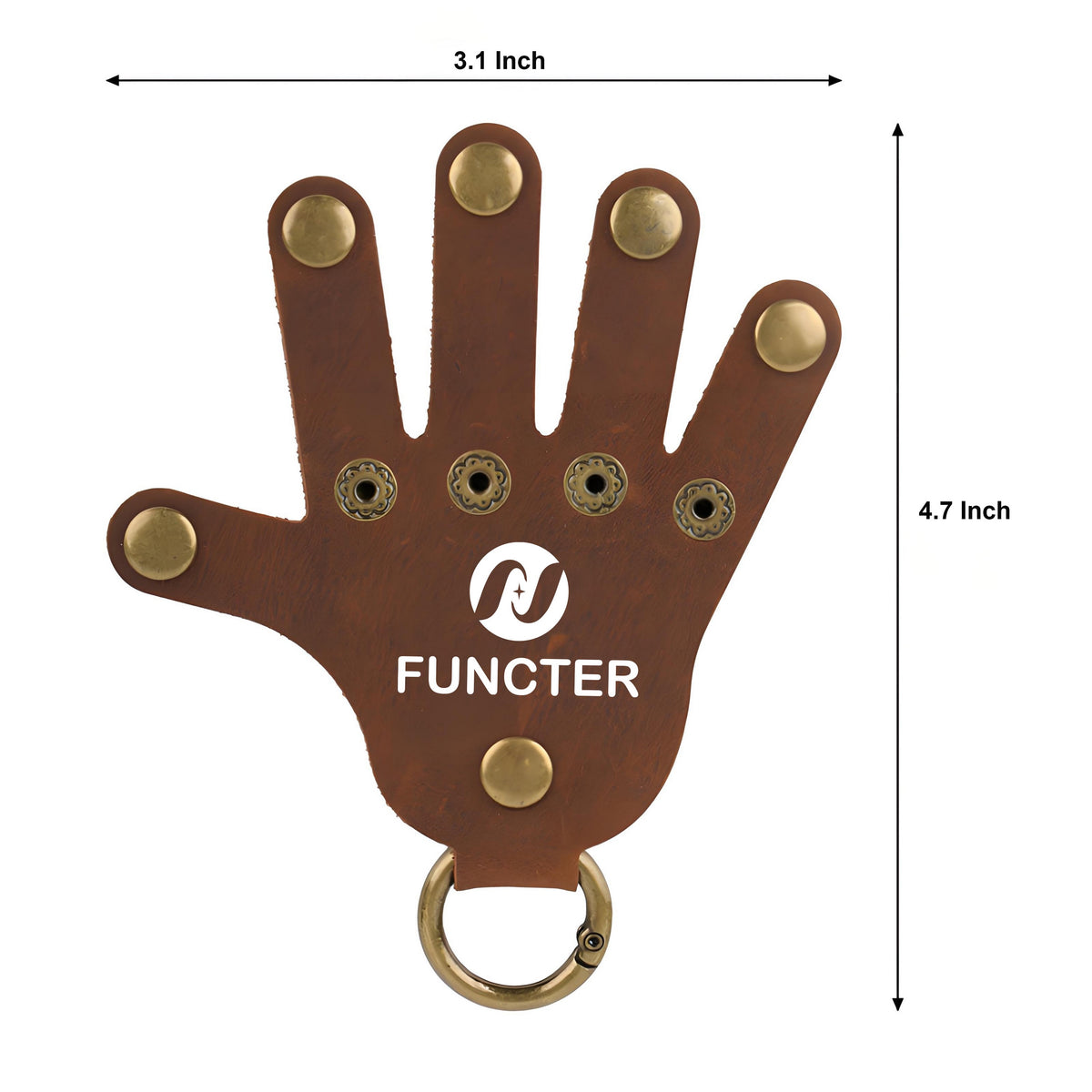 Palm Shape Leather Key Chain