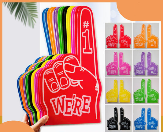 18" Eva Foam Finger for Sports Celebration Pom Poms Cheerleading Sports Fan Giant Foam Hand
