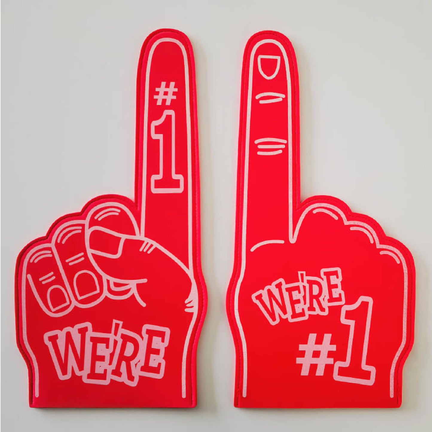 18" Eva Foam Finger for Sports Celebration Pom Poms Cheerleading Sports Fan Giant Foam Hand