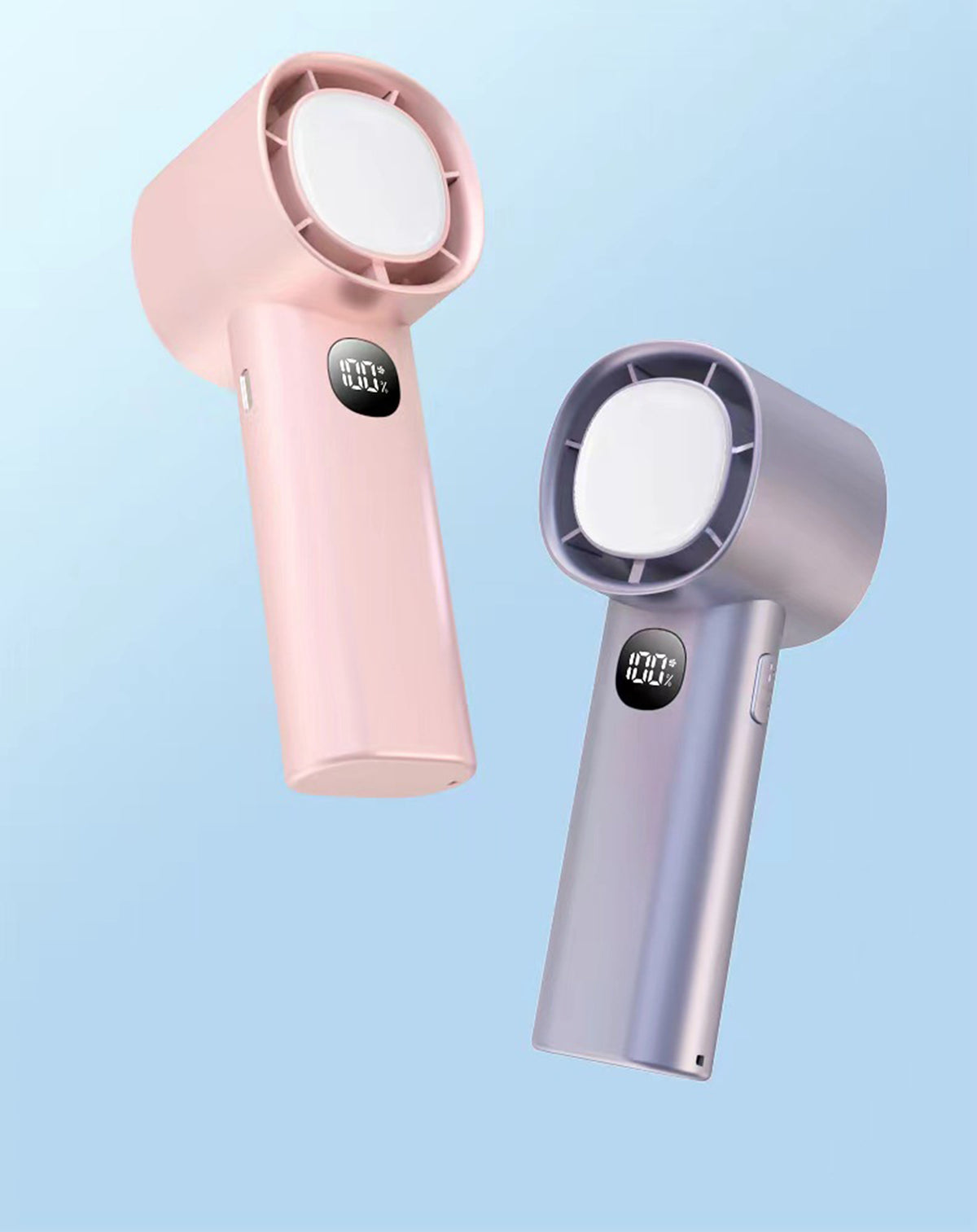 Portable Handheld Fan Speed(1-100) Adjustable Turbo Mini Rechargeable Fan