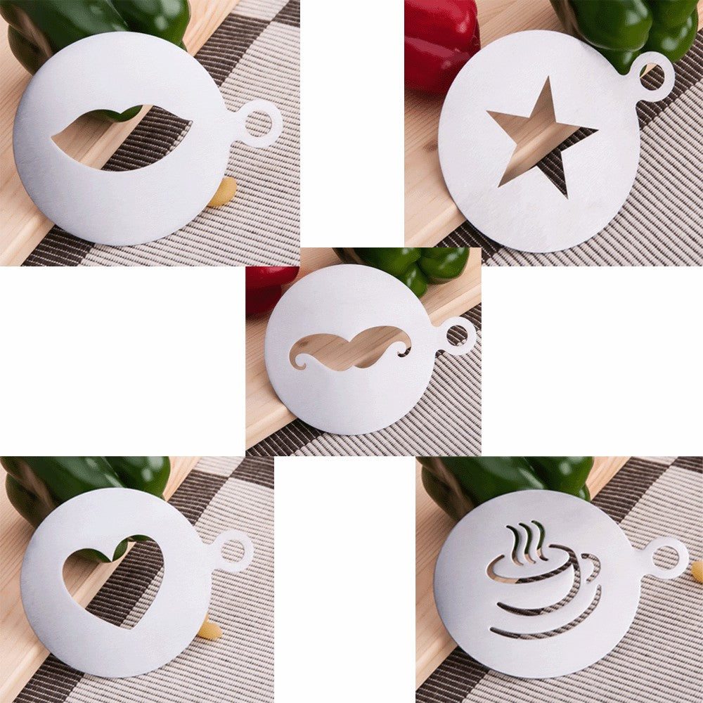 430 Stainless Steel Material Coffee Latte Mold DIY Coffee