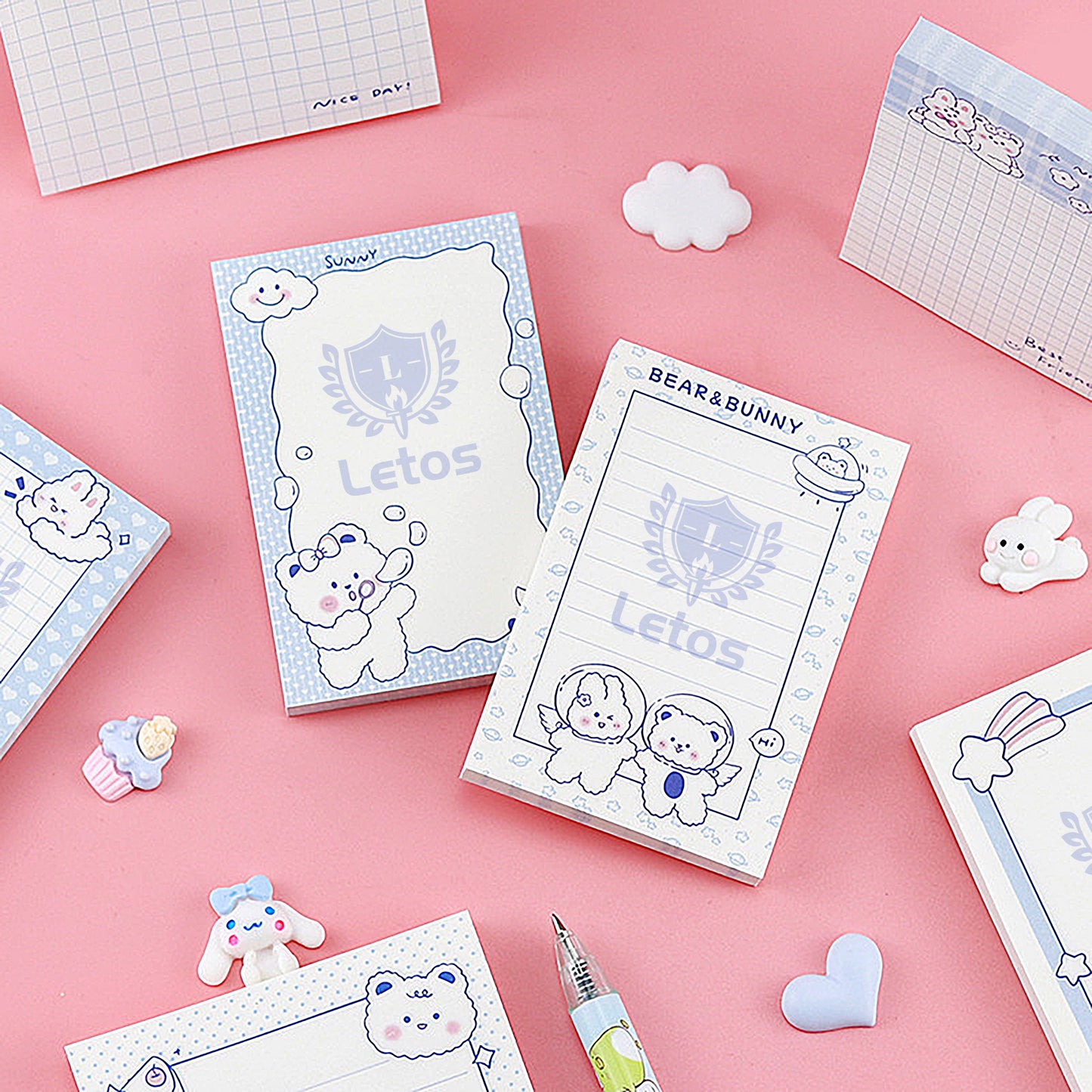 Cartoon White Bear Multi-style Customizable Post-it Memo/80pcs