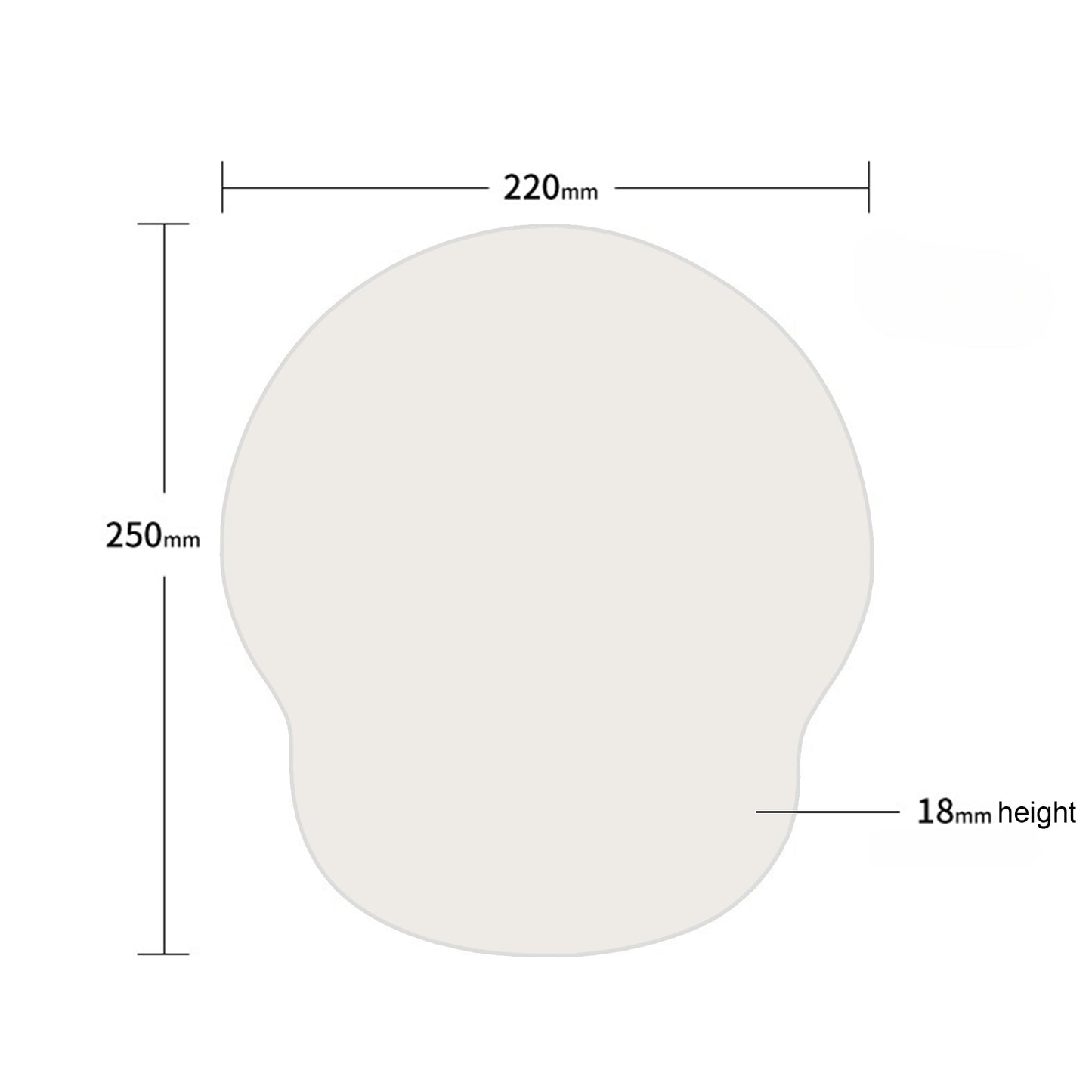 Full Custom Silicone Wrist Rest Mouse Pad