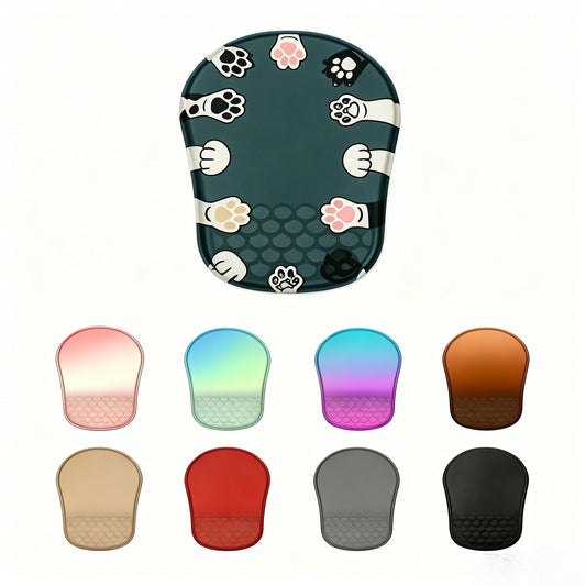 Full Custom Non Slip PU Ergonomic Mouse Pad W/ Wrist Rest Support