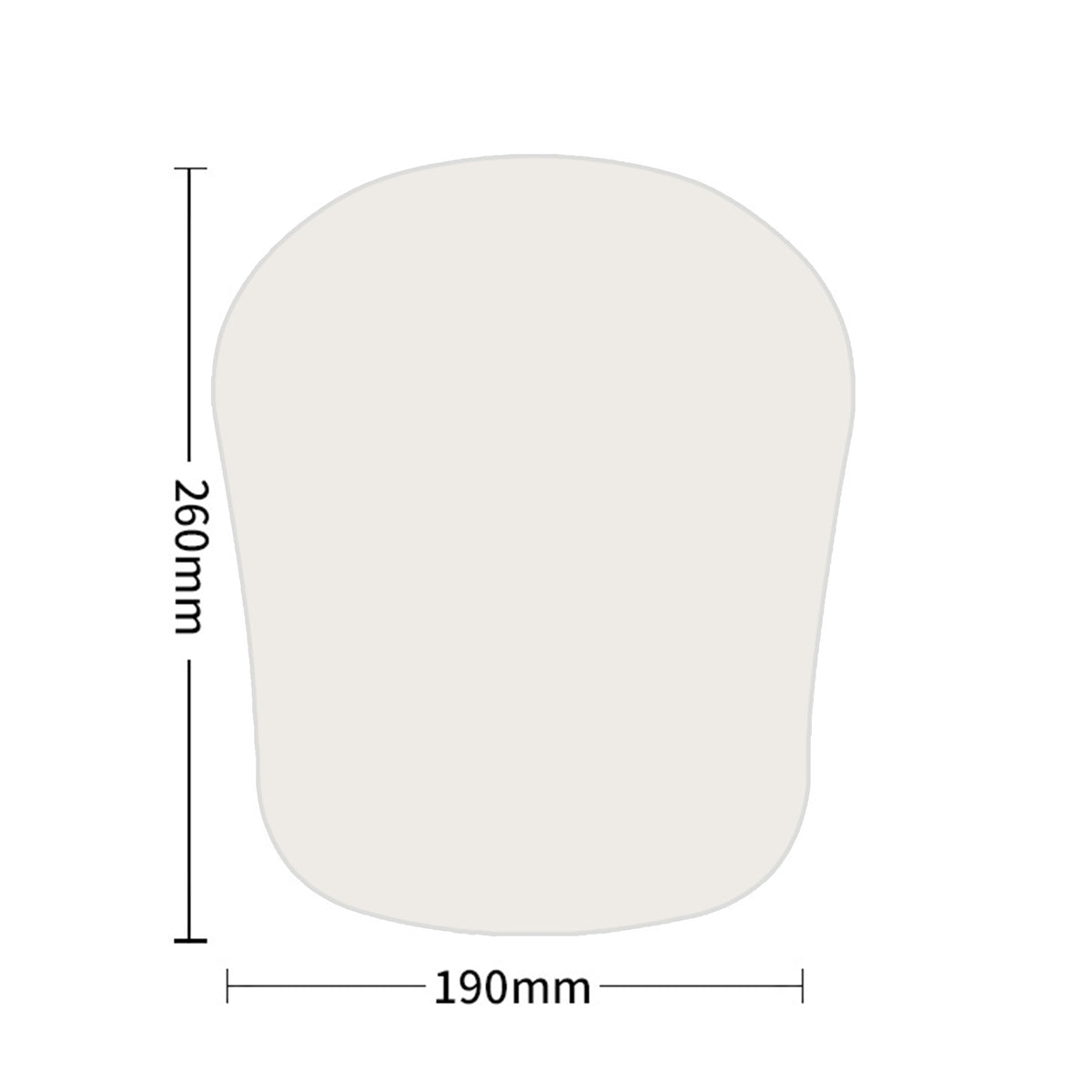 Full Custom Non Slip PU Ergonomic Mouse Pad W/ Wrist Rest Support