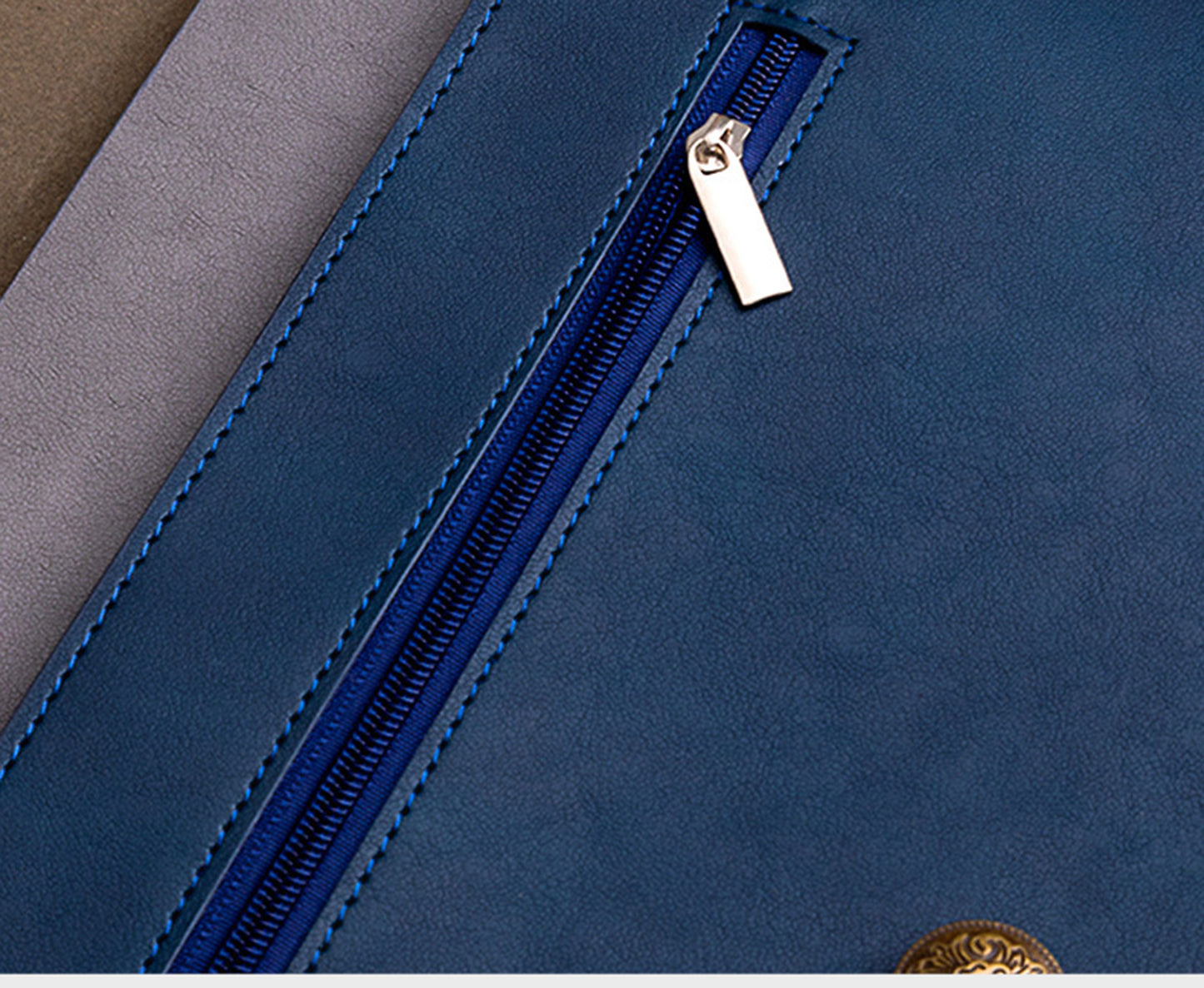 PU Leather A4 Envelope File Organiser Color Blocking Document Bags