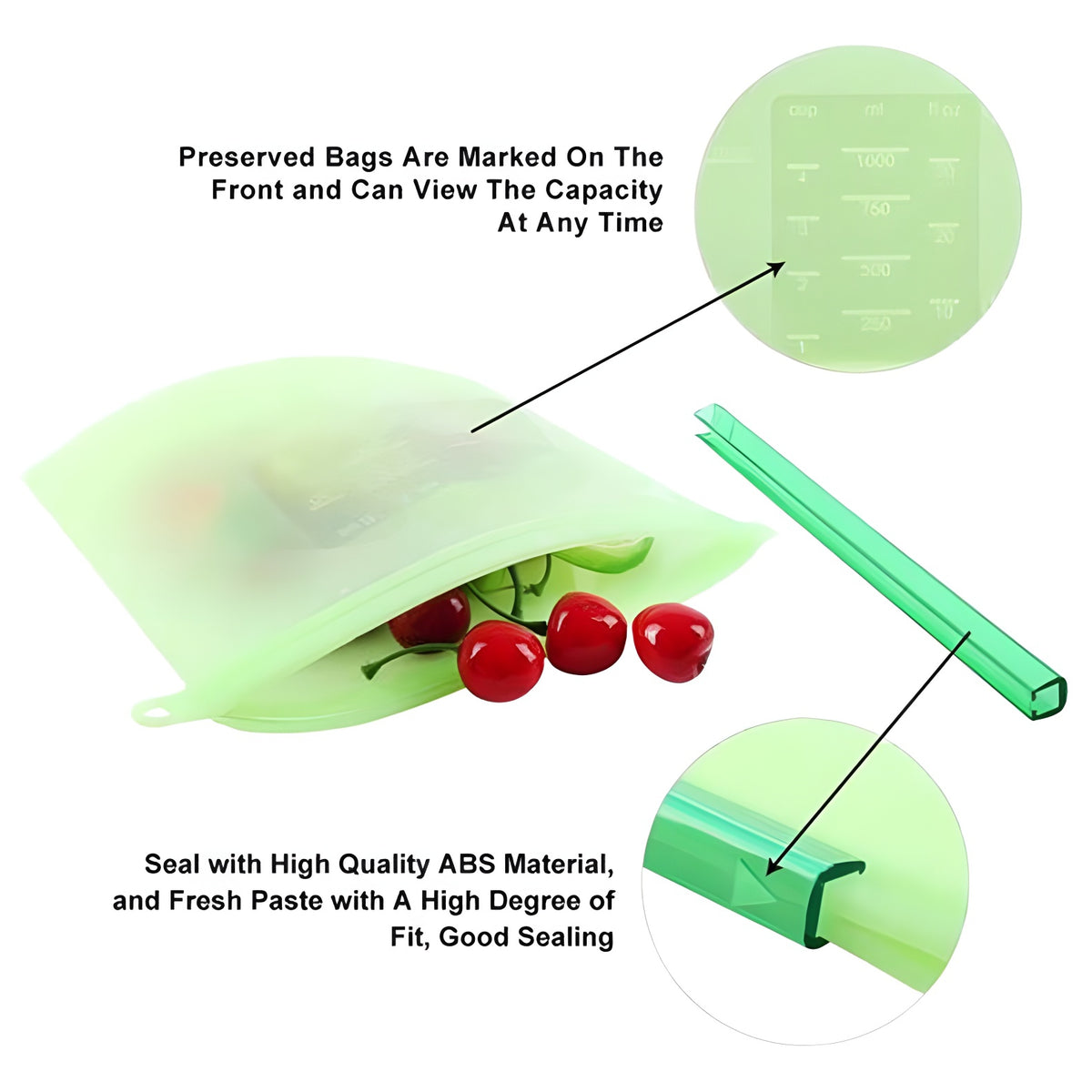 Silicone Sealing Freezer Bag 50 oz.