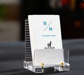 Clear Acrylic Business Card Holder Desktop Display Stand